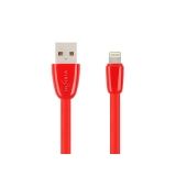 Кабель USB VIXION (K12i) для iPhone Lightning 8 pin силиконовый 1м (красный)