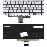 Клавиатура для ноутбука HP Envy 14-EB серебристая