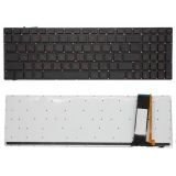 Клавиатура для ноутбука Asus N56DP, N56DY, N56VB, N76vz, N56VJ, N56VM, N56VZ, N76VB, Q550, N550, N750 черная, с красной подсветкой, красные символы