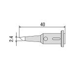 Жало GP-501RT-2.4C для газового паяльника GOOT GP-501