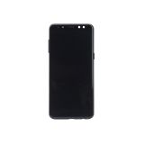 Дисплей (экран) в сборе с тачскрином для Samsung Galaxy A8 (2018) SM-A530F черный с рамкой (Premium SC LCD)