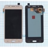 Дисплей (экран) в сборе с тачскрином для Samsung Galaxy J5 (2016) SM-J510F золотистый (TFT-совместимый с регулировкой яркости, тонкий)