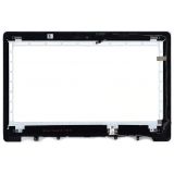 Экран в сборе (матрица + тачскрин) для Asus S551LB черный с рамкой