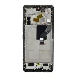 Дисплей (экран) в сборе с тачскрином для Xiaomi 12 Lite черный с рамкой (Premium LCD)