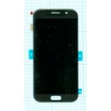 Дисплей (экран) в сборе с тачскрином для Samsung Galaxy A5 (2017) SM-A520F черный (Premium LCD)
