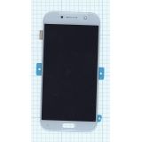 Дисплей (экран) в сборе с тачскрином для Samsung Galaxy A5 (2017) SM-A520F голубой (Premium SC LCD)