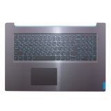 Клавиатура (топ-панель) для ноутбука Lenovo L340-17IRH черная с черным топкейсом
