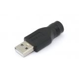 Переходник 5,5х2,5 на USB Type A папа