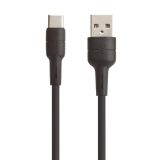 USB кабель BOROFONE BX30 Silicone Type-C 3A силикон 1м (черный)