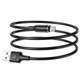 USB кабель BOROFONE BX41 Amiable MicroUSB магнитный 2.4A PVC 1м (черный)