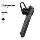 Bluetooth моногарнитура HOCO E61 Gorgeous BT5.1, внутриканальная (черная)