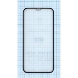 Защитное стекло для iPhone 12 черное 5D