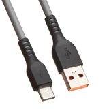 USB кабель LP USB Type-C "Extra" TPE серый (коробка)