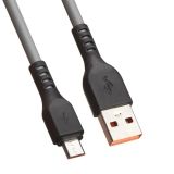 USB кабель LP Micro USB "Extra" TPE серый (коробка)