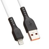 USB кабель LP для Apple Lightning 8-pin "Extra" TPE белый (коробка)