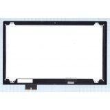 Экран в сборе (матрица + тачскрин) для Lenovo IdeaPad Flex 15 черный