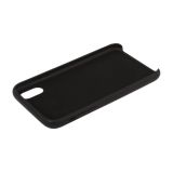 Защитная крышка для iPhone Xr Leather Сase кожаная (черная, коробка)