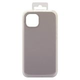 Силиконовый чехол для iPhone 13 "Silicone Case" (серо-желтый)