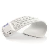 Bluetooth мини клавиатура ASX ST-BRK3000BT, 81 клавиша, гибкая резина, белая