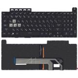 Клавиатура для ноутбука Asus FX506 FX506U черная под подсветку