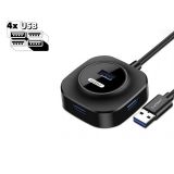 USB Хаб Earldom ET-HUB06 4xUSB 2.0 (черный)
