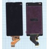 Дисплей (экран) в сборе с тачскрином для Sony Xperia Z1 Compact черный