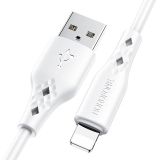 USB кабель BOROFONE BX48 Lightning 8-pin 2.4A PVC 1м (белый)