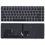 Клавиатура для ноутбука HP EliteBook 745 G3 840 G3 черная с серой рамкой с трекпойнтом