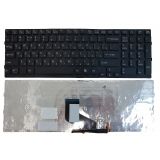 Клавиатура для ноутбука Sony Vaio VPC-F2, VPC-F21Z1R, VPC-F24M1R черная с подсветкой