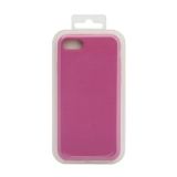 Силиконовый чехол для iPhone 8/7 Silicone Case (темно-розовый, блистер)
