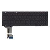 Клавиатура для ноутбука Asus GL753 FX553VD черная с красной подсветкой (узкий шлейф подсветки)