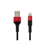 Кабель USB HOCO (X26) Xpress для iPhone Lightning 8 pin 1 м (черно-красный)