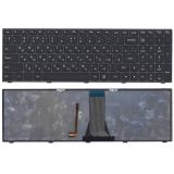 Клавиатура для ноутбука Lenovo Flex 15 G505s Z510 черная с черной рамкой и подсветкой