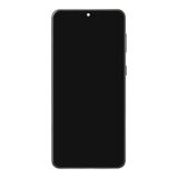 Дисплей (экран) в сборе с тачскрином для Samsung Galaxy S21 Plus G996B черный с рамкой incell