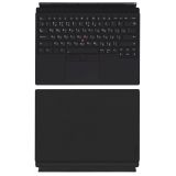 Клавиатура (топ-панель) для ноутбука Lenovo ThinkPad X1 Tablet 3rd Gen черная с черным топкейсом, с трекпойнтом и подсветкой