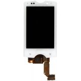 Дисплей (экран) в сборе с тачскрином для Sony Ericsson Xperia mini pro белый