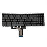 Клавиатура для ноутбука HP Pavilion 16-AB, 15-FD, 15-FC, серая без рамки, с подсветкой