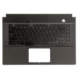 Клавиатура (топ-панель) для ноутбука Asus GU502GU, GU502GV, GX502GV черная с черным топкейсом, с подстветкой (с разбора)