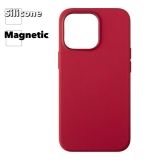 Силиконовый чехол для iPhone 13 Pro "Silicone Case" с поддержкой MagSafe (красный)