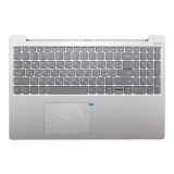 Клавиатура (топ-панель) для ноутбука Lenovo IdeaPad 330S-15IKB серая c серебристым топкейсом