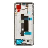 Дисплей (экран) в сборе с тачскрином для Xiaomi Redmi Note 13 Pro 5G (2024) (23122PCD1G), POCO X6 5G черный с рамкой