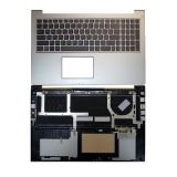 Клавиатура (топ-панель) для ноутбука Asus Zenbook UX51, UX51VZ-DH71, UX51VZ-XB71 черная с серебристым топкейсом