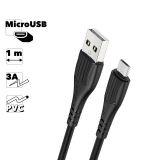 USB кабель BOROFONE BX37 Wieldy MicroUSB, 1м, 2.4A, PVC (черный)