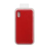 Силиконовый чехол для iPhone Xs "Silicone Case" (красный, блистер)