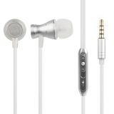 Гарнитура Cokike K10 Metal Earphone Magnet серебристая