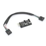 Хаб USB 2.0 для материнских плат на USB Type-E 2 порта