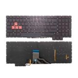 Клавиатура для ноутбука HP Omen 15-ce черная без рамки с подсветкой