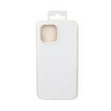 Силиконовый чехол для iPhone 13 Pro Max "Silicone Case" (серо-белый)