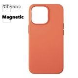 Силиконовый чехол для iPhone 13 Pro "Silicone Case" с поддержкой MagSafe (оранжевый)