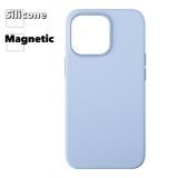 Силиконовый чехол для iPhone 13 Pro "Silicone Case" с поддержкой MagSafe (голубой)